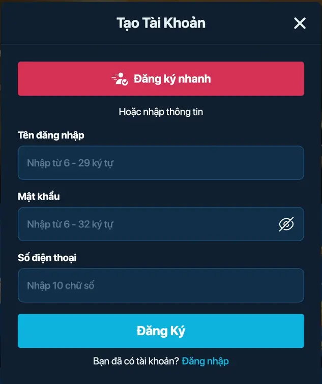 ĐĂNG KÝ LUCKY8